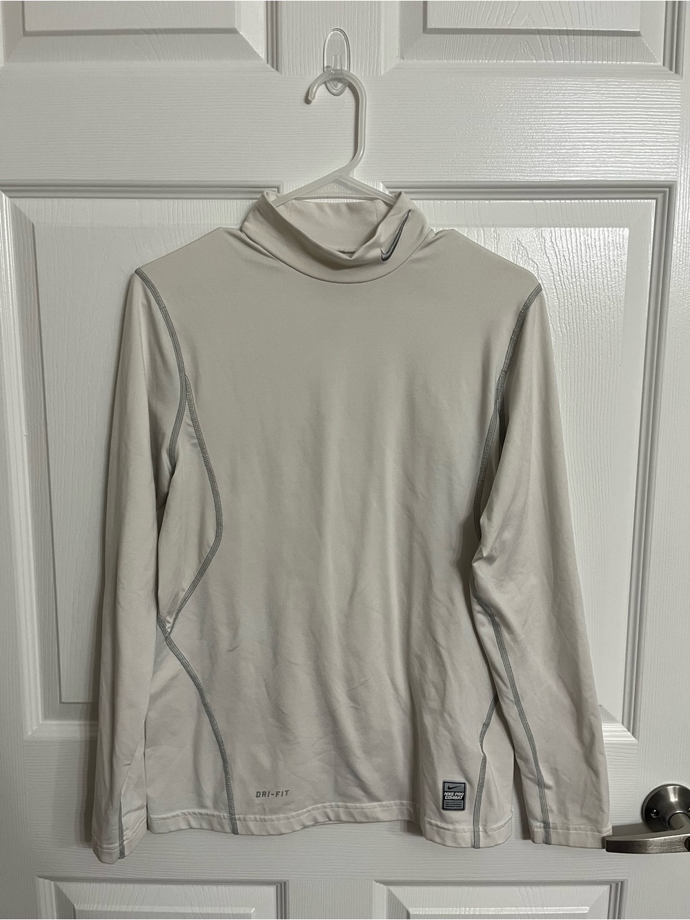 Nike White Pro Combat Dri-FIT Compression Shirt